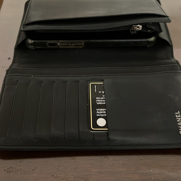 CHANEL Caviar CC Long Wallet Black, Serial Number & Authenticity Card - Picture 15 of 16